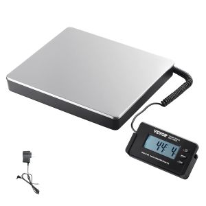 JEXNOVASHOP-Balance Postale Num&eacute;rique 200 kg P&egrave;se-colis de Pr&eacute;cision 50 g avec Minuterie Fonction de Tare &Eacute;cran LCD HD Balance Portable pour Bagages Maison Bureau de Poste Alimentation CA/CC Certifi&eacute; - Neuf