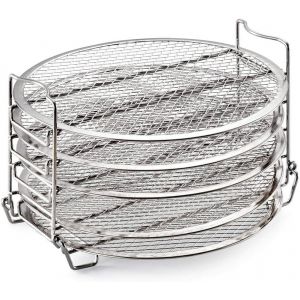 KGABERY-Support De Déshydrateur,Support De Friteuse À Air,Support De Friteuse À Air À 5 Niveaux Compatible Avec Les Supports De Déshydrateur Empilables Foodi Support De - Neuf