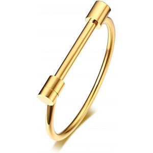 Eryi-Acier Inoxydable D Forme Bar Vis Manille Fer À Cheval Nouveauté Fashion Bracelet Bijoux Bracelet - Neuf