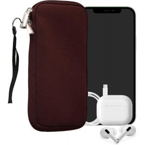KAL-Housse Universelle Smartphone - Pochette De Protection 17,2 X 8,4 Cm Pour Téléphone Portable Xl - 6,7/6,8"" En Néoprène Bordeaux Violet - Neuf