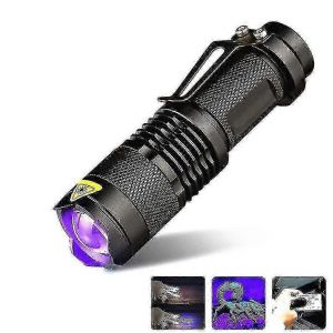 Lampe de poche UV Wood's pour la détection de la mousse fongique,test cutané d'animal de compagnie avec lumière ultraviolette - Neuf