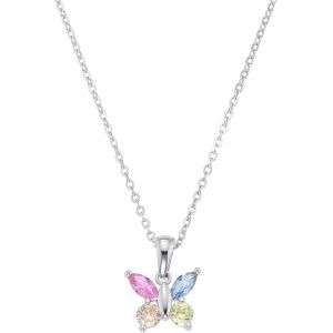 Collier Avec Pendentif En Argent Sterling 925 Pour Fille, Bijou De Cou Pour Enfant, Argent, Livr&eacute; Dans Une Bo&icirc;te Cadeau Pour Bijoux - Neuf