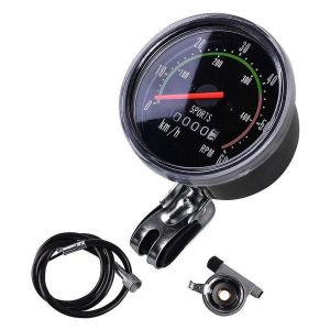 Compteur De Vitesse De V&eacute;lo Compteur Kilom&eacute;trique Analogique Ordinateur De V&eacute;lo Universel Cyclisme M&eacute;canique Jauges De Compteur Rond - Neuf