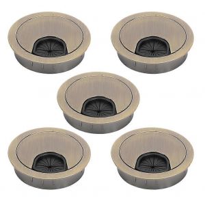 Cache-Trou De Câble En Alliage De Zinc,Passe-Fil Pour Table Ronde,Surface De Bureau,Port De Sortie De Ligne - Neuf