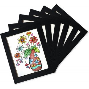 Cadre Photo 10 x 15 cm,Lot de 12 Cadre pour Collage Photos D&eacute;coration Mural,Cadres en Carton,Livr&eacute; Avec un Film Plastique Transparent,Noir,Installation Autocollante,Aans Clous N&eacute;cessaires - Neuf