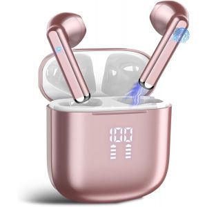 KALANKA-Ecouteur Traducteur Instantan&eacute;, Bluetooth 5.4 Ecouteurs sans Fil AI Traduction Vocale Instantan&eacute;e, 164 Langues et 7 Modes de Traduction, ENC R&eacute;duction Antibruit Mic Casque pour Voyage/Affaire - Neuf