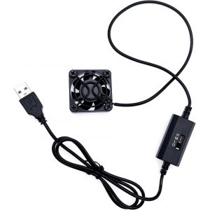 Ventilateur De Refroidissement Usb 5V De 40Mm Avec 3 Vitesses De Ventilation R&eacute;glables Dans Un Bo&icirc;tier D'Ordinateur,Une Imprimante 3D,Un Bo&icirc;tier Audio Vid&eacute;o,Un Bo&icirc;tier Tv,Un Amplifica - Neuf