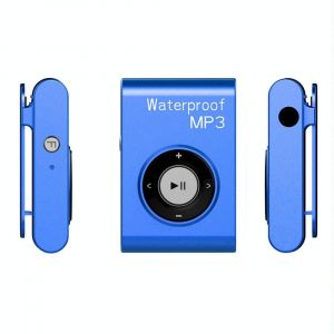 Lecteur MP3 Étanche IPX8 Avec Écouteurs FM 8GB Pour Natation et Plongée Bleu YONIS - Neuf
