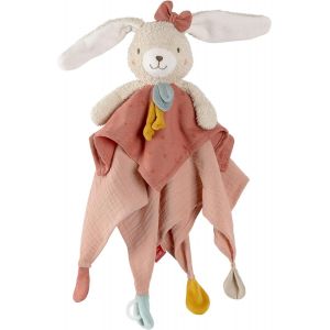 KALANKA-Doudou lapin fehnNATUR - compagnon de jeu et peluche en coton issu de l'agriculture biologique avec attache-sucette - pour bébés et jeunes enfants à partir de 0+ mois - Neuf