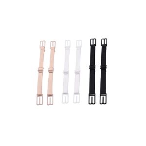 Attaches De Bretelles De Soutien-Gorge Antid&eacute;rapantes Et R&eacute;glables - Lot De 6 Pour Dos Nageur, Compatibles Avec Des Bretelles De 1 &Agrave; 1,5 Cm, Noir/Blanc/Beige - Neuf