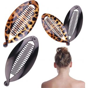 Pinces &Agrave; Banane, 4 Pi&egrave;ces Queue De Poisson Clip, Queue De Poisson Clip Pour Femmes, Banane Fran&ccedil;aise Peigne &Agrave; Cheveux - Neuf