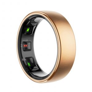 Bague Connectée Taille 12 Suivi Santé Sport Sommeil Étanche Bluetooth 5.2 Or Yonis - Neuf