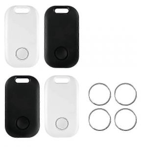 4 pcs noir blanc localisateur de clés,tracker Bluetooth pour clés,animaux domestiques,portefeuilles et cartable,Key Finder Smart Trackers - HZ - Neuf
