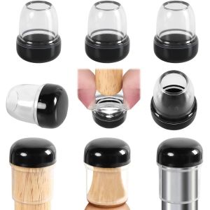 14-20 Mm Embouts Pour Pieds De Chaise Avec Fond En Téflon,24 Pcs Protection Pied De Chaise Rond Silicone Couvre-Jambes De Meuble,Patins En Téflon 1"" Pour Résistants Rayures Et Élastique.[E24] - Neuf