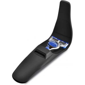 ERYI-Étui De Rasoir, Étui De Voyage Pour Rasoir, Étui De Protection Portable En Silicone, Étui De Voyage Pour Rasoir En Silicone, Étui Pour Le Rangement Et Le Transport De Votre Rasoir (Noir) - Neuf