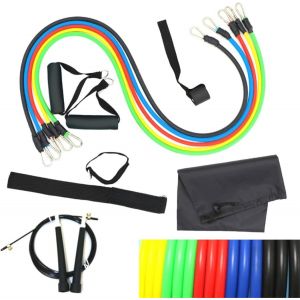 Ensemble De Bandes De Résistance | Équipement D'exercice | Bandes De Résistance Pour Homme Et Femme | Sac De Transport | Plusieurs Accessoires De Fitness Pour La Maison Et La Salle De Sport - Neuf