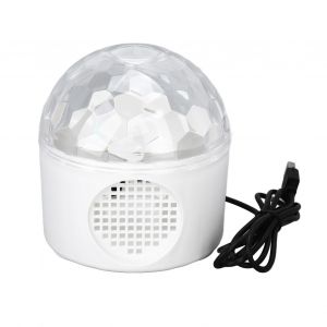 HJLIAN Boule de cristal LED, eclairage d'ambiance, boule lumineuse de scene RVB pour scene, fete, mariage, 5 V - Neuf