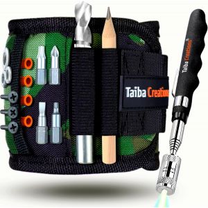 Cadeaux Pour Hommes, Bracelet Magn&eacute;tique Artisanal 2024 Avec Tige Magn&eacute;tique Et Crayon Pour Maintenir Les Vis Et Les Clous, Id&eacute;es De Cadeau Pour La F&ecirc;te Des P&egrave;res, La F&ecirc;te Des Hommes, Un Anniversaire - Neuf