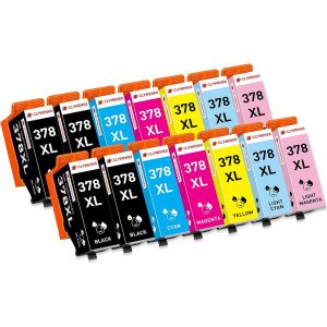 14-Pack 378Xl Cartouches D'Encre Compatibles Avec Epson 378 Xl 378Xl Multipack Pour Expression Photo Xp-8500 Xp-8505 Xp-8600 Xp-8605 Xp-8606 Xp-8700 Xp8500 Xp8505 Xp8600 Xp8605 Xp8[ENC944425] - Neuf