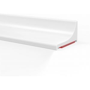 Sjzg-Bandes Imperm&eacute;ables En Silicone Pour Cuisines Et Salles De Bains, Arr&ecirc;ts D'eau Auto-Adh&eacute;sifs En Silicone, Attaches De Douche Pour Cabines De Douche, Lavabos, Bords De Baignoires (Blanc, 105 Cm - Neuf