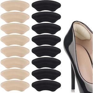 Kalanka-Lot De 8 Paires De Coussinets De Talon &iquest; Protection Du Talon Douce Et Confortable Pour Chaussures Trop Grandes, Semelles Antid&eacute;rapantes Pour Chaussures L&acirc;ches, Rembourrage Pour Un Meilleur Aj - Neuf