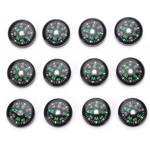 20mm 12pcs Mini Boussole Remplie D'huile De Poche, Boussole De Pr&iquest;&iquest;Cision Remplie D'huile &iquest;&iquest;Cologique, Utilis&iquest;&iquest;E Pour La Randonn&iquest;&iquest;E, Le Camping, Les Accessoires D'activit&iquest;&iquest;S De Plein Air - Neuf