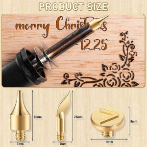 56 Pi&egrave;ces Pointe De Combustion Du Bois Lettre De Pointe De Combustion Du Bois Ensemble Comprenant Le Symbole Du Chiffre De L'alphabet Prise De L'ue - Neuf