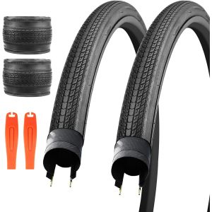 Subzonal-Lot De 2 Pneus Pliables De 700x28/32/35 Pouces - Pneu De Rechange Pliable Pour V&eacute;lo De Montagne, Vtt, V&eacute;lo D'enfant, Cruiser, V&eacute;lo Commun - Neuf