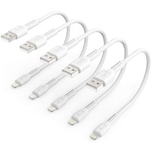 ERSAN-Câble de Recharge iPhone Court de 0,3 m, 5Pack Câble USB A vers Lightning de 30 cm Câble Original de Recharge Rapide pour iPhone compatible avec Apple iPhone 12 11 Pro Max Xs Xr X 8 7 6 Plus SE - Neuf