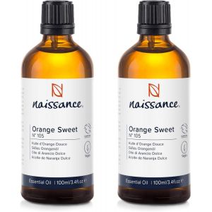 Sweet Orange Essential Oil (No. 105)-200ml (2 X 100ml)-Pure,Natural,Vegan,Undiluted-For Aromatherapy,Diffuser,Humidifier,Massage Blend-Soothing Aroma - Neuf