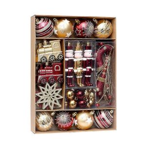 Des D&eacute;corations De No&euml;l Jeu - 50pcs Incassable Boule De D&eacute;corations Pour Les F&ecirc;tes De Fin De Saison De L'affichage - Neuf