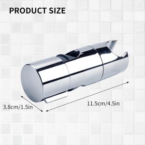 TZF-Support de pommeau de douche universel pour barre coulissante de 18 &agrave; 25 mm, support de pommeau de douche r&eacute;glable de rechange - Neuf