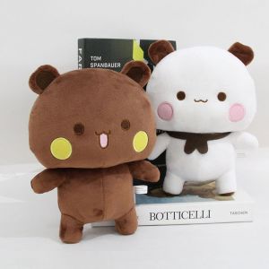 KALANKA-Bubu Dudu Lot de 2 doudous panda Dudu Bubu - Adorable coussin en peluche doux - Ours Panda Bubu Dudu - Cadeau d'anniversaire - Neuf