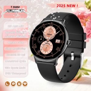 Montre Connect&eacute;e Pour Femmes,Traceur Gps,&Eacute;cran Amoled,Appels Bluetooth,Surveillance De La Sant&eacute;,Pour Huawei Xiaomi,Nouvelle Collection 2025.Black.Women Watch - Neuf