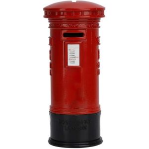 TZF-Tirelire - Vintage Métal Londres Rouge Cabine Téléphonique Économiser Pot Tirelire Cadeau Décoration - Neuf