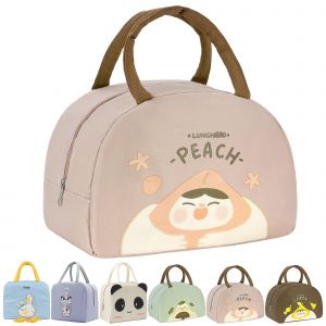 Sac à lunch portable pour voyage, pique-, école (rose clair) - Neuf