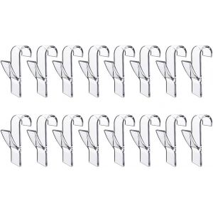 16Pcs Crochet Radiateur Rond,Crochet Radiateur Seche Serviette,Accroche Sèche-Serviettes Plastique,Crochets De Radiateur De Salle Bain,Pour Radiateurs,Cuisines,Chambres (Transparent) - Neuf