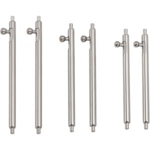 KAL-Lot De 60 Barrettes À Ressort À Dégagement Rapide En Acier Inoxydable 304 De 1,5 Mm, Compatibles Avec Little Genius, Compatible Avec Samsung (20 Mm, 22 Mm, 24 Mm) - Neuf