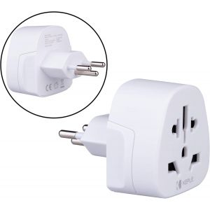 Eryi-Suisse Switzerland Ch Adapter Plug Voyage Type J To À Uk, Us Usa American, Australie, Eu Europe European, New Zealand, Canada, Japan, France Adaptateur Universel Adaptor Prise International 3 Pi - Neuf