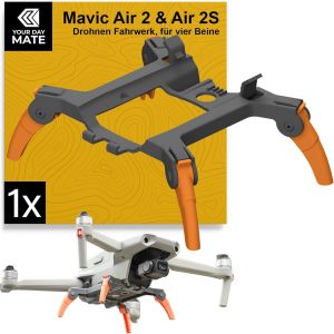 Checarzhn--No1-Train D'atterris Pour Drones, 1 Kit, Compatible Avec Dji Air 2, Dji Air 2s, Les Pieds D'atterris Protègent Le Gimbal Et Le Dessous, Support Pour Un Atterris En Douceur-Your Day Mate - Neuf