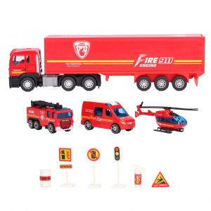Camion De Pompiers Jouet, Fabrication Soignee, Prise En Main Confortable, Portable, Plusieurs Types De Modeles, Camion De Pompiers - Neuf