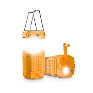 Lanterne De Camping Led Solaire Et Batterie Externe - 3000 Mah, 200/350 Lumens, Étanche, Éclairage De Secours Et Rechargeable Par Usb - Neuf