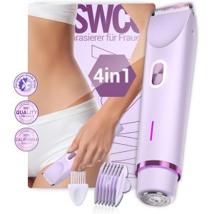 Oayew-Tondeuse Bikini 2025 4 En 1 Pour Femme - Doux Pour La Peau Et Sans Irritation - Certifi&eacute; Sfe - &Eacute;pilation Sans Douleur - Technologie Allemande Txo - Rasoir Intime Pour Femme Pour Le Visage, Le C - Neuf