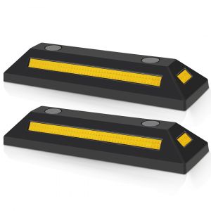 2X But&eacute;e de parking Arr&ecirc;t de roue Arr&ecirc;t de stationnement Garage 54x15x10cm Espace de stationnement - Neuf