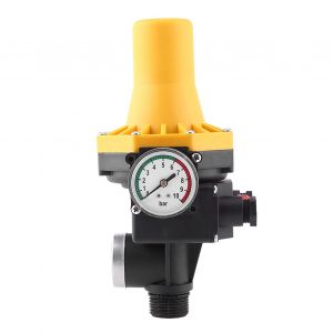 Controleur de pompe a eau automatique 220 V, interrupteur de commande electrique avec manometre - Neuf