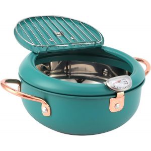 Subzonal-Marmite &Agrave; Friteuse Japonaise, Friteuse &Agrave; Huile En Acier Inoxydable, Marmite &Agrave; Frire Domestique, Po&ecirc;le &Agrave; Frire Contr&ocirc;l&eacute;e Avec Thermom&egrave;tre, Couvercle Et &Eacute;gouttoir Amovible Pour Frites, Etc. - Neuf