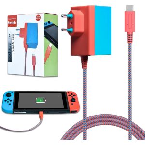 Shiba-Adaptateur Chargeur De Switch, Chargeur Joycon Pour Ns Switch Lite/Switch Oled/Switch Dock/Manette Switch Pro Support Le Mod[6 - Neuf