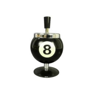 Piscine Boule de billard Design Cendrier Portable en métal,Noir,n ° 8 - Neuf