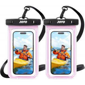 2 Pochettes &Eacute;tanches Smartphone Certifi&eacute;e IPX8 iPhone 16/15/14/13/12/11 Plus Pro Max, Redmi Note 13/13 Pro 12 A3, Galaxy A15 A35 A25 A54 A55, Housse &Eacute;tanche Jusqu'&agrave; 7 Pouces -Rose - Neuf