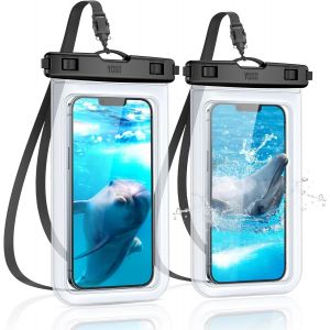 Kal-Pochette Étanche Smartphone [Lot De 2], Ipx8 Pochette Étanche Téléphone, Housse Étanche Smartphone Pour Iphone 15 14 13 12 11 Pro Xs Max Xr X 8 7, Galaxy S23 S22 S21, Huawei P50 P40 Jusqu'à 6.8 - Neuf